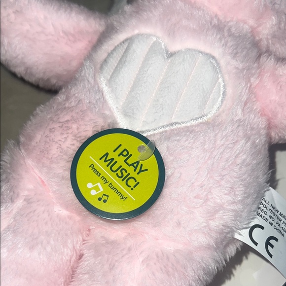 Pink Musical Stuffed Elephant - Picture 3 of 5